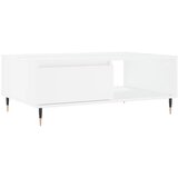 Maison Chic Klubska mizica - kavna mizica - Nizka mizica bela 90x60x35 cm inženirski les, (21753843) Cene
