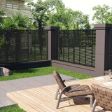 vidaXL Rešetkasta ograda od WPC-a 180 x 180 cm crna Cijene