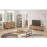 Marckeric Crna/natur polica u dekoru hrasta 58x175 cm Dusan - | shoptok.hr
