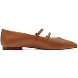 Tamaris Odprte balerinke konjak | Shoptok.si