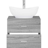 Set namještaja za kupaonicu Siva Sonoma Konstruirano drvo | shoptok.hr