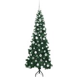 vidaXL Korner Umjetno Božićno Drvo Zelena 180 cm PVC i metal | shoptok.hr