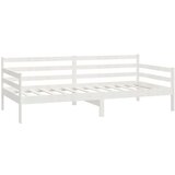  Dnevna postelja z vzmetnico 90x200 cm bela trdna borovina, (20646668) | Shoptok.si