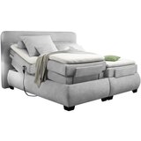 Esposa POSTELJA BOXSPRING 160 cm x 200 cm , tekstil srebrne barve | Shoptok.si