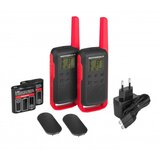 Motorola Walkie Talkie, domet 8 km, 16 kanala, crvena - TLKR T62 RD | shoptok.hr