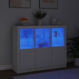  Komode s LED svjetlima 3 kom bijele od konstruiranog drva | Eponuda.com