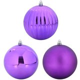 vidaXL Set božičnih okraskov 3 pcs Lila | Shoptok.si