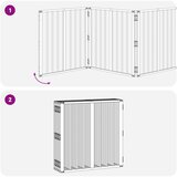  Vrata za pse 8 pcs Crna 60 x 60 cm Cinkani čelik | shoptok.hr