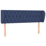 Maison Chic vzglavna omarica - nočna omarica - posteljna omarica z ušesi modro 147x23x78/88 cm blago, (21711468) Cene