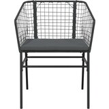  3-dijelni vrtni blagovaonski set s jastucima od crnog | shoptok.hr