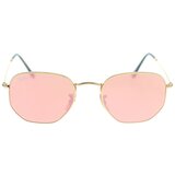 Ray-ban Hexagonal Flat Lenses RB3548N 001/Z2 S (48) Zlata/Rjava Cene