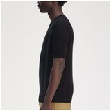 Fred Perry Majice & Polo majice STRIPE KNITTED T-SHIRT Črna | Shoptok.si