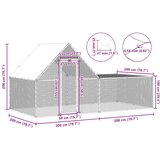  Kokošinjac od pocinčanog čelika 4 x 2 x 2 m | shoptok.hr