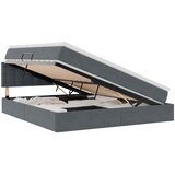  s od storage s uzglavljem Tamno siva 160 x 200 cm Baršun | shoptok.hr