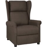 vidaXL Naslanjač temno rjavo blago, (21012733) | Shoptok.si