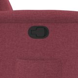  Naslonjač na podizanje od tkanine crvena boja vina | shoptok.hr