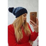 Kesi marka niezdefiniowana Cap with fleece Milano K203 jeans+navy blue | shoptok.hr