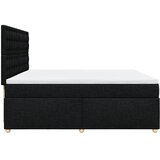  Krevet s oprugama i madracem crni 200x200 cm od tkanine | shoptok.hr