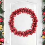  Garland od božićnih kuglica Crvena 186 cm Polistiren | shoptok.hr