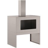 Kamin Smeđa 60 x 40 x 96 cm Čelik otporan na vremenske uvjete | shoptok.hr