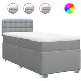  The Living Store Box spring postelja z vzmetnico svetlo siv 100x200 cm blago - Box Spring Postelja, (21496817) | Shoptok.si