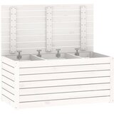  Vrtna kutija bijela 101 x 50,5 x 46,5 cm od masivne borovine | Eponuda.ba