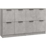  Komoda 2 kosa betonsko siva 60x30x70 cm konstruiran les, (20654379) | Shoptok.si
