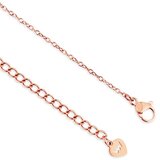 Vuch Ženska ogrlica Ember Rose Gold s motivom srca, 45 cm Slike