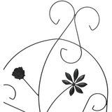  Vrtna Ograda 3 pcs Crna 112 x 40 cm Čelik | shoptok.hr