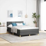 s opruga kutije Tamno siva 140 x 190 cm tkanina | shoptok.hr