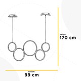 Lesnina XXXL VISEČA LED-SVETILKA 6500 lm 3000 K | Shoptok.si
