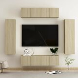 TV 6-dijelni set TV ormarića boja hrasta sonome od iverice | shoptok.hr