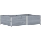 Maison Chic Vrtno korito - Greda - Cvetlični Lonec sivo 150x100 cm trdna borovina, (21788850) Cene