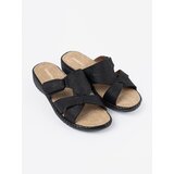 Shelvt Black flip-flops on a low wedge | shoptok.hr