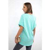 Kesi Cotton blouse with mint pocket | Shoptok.si