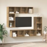 vidaXL Komplet TV omaric 4 pcs artisan hrast Konstruiran les | Shoptok.si