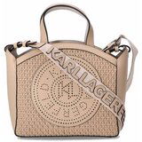 Karl Lagerfeld Ročne torbice K CIRCLE SM TOTE WOVEN Kostanjeva Cene