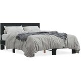  Okvir za krevet crni 135x190 cm konstruirano drvo i metal | shoptok.hr