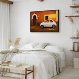  Slika - Italian Street (1 Part) Wide 120x80 U crnom drvenom okviru | shoptok.hr