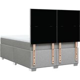 vidaXL Krevet s oprugama i madracem svjetlosivi 140x190 cm od tkanine | shoptok.hr