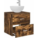  Umivaonik s montiranjem na zid Dimljeni hrast 49,5 x 35 x 63 cm | shoptok.hr