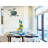 Zidni satovi coffe time 3D gray gray (moderni zidni sat)