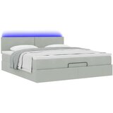  Otomanski krevet s madracem&amp LED 180x200cm baršunasti | shoptok.hr