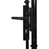  Vrata čelična 1,75 x 4 m crna | shoptok.hr