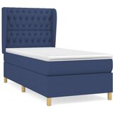  S oprugama i madracem plavi 90 x 200 cm od tkanine | shoptok.hr