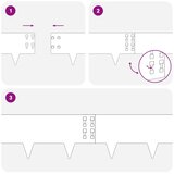  Ograda oko Travnjaka 30 kom. 100 x 20 cm Čelik Srebrna - Nehrđajući čelik 30 20 cm | shoptok.hr