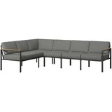 Ambia Garden JEDILNA LOUNGE GARNITURA tkanina akacija masivno železo | Shoptok.si
