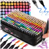Nukido NK-915 Alcohol Markers Set with Bag - 262 Vibrant Colors for Artists, (21740220) Cene