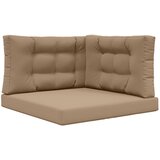 vidaXL Zunanja blazina za kavč 3 pcs Taupe Poliester, (5000232287) Cene