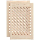  Vrata za ormarić rešetkasti dizajn 2 kom 39,5x61,5 cm borovina | shoptok.hr